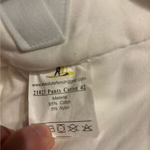 Unisex fencing pants